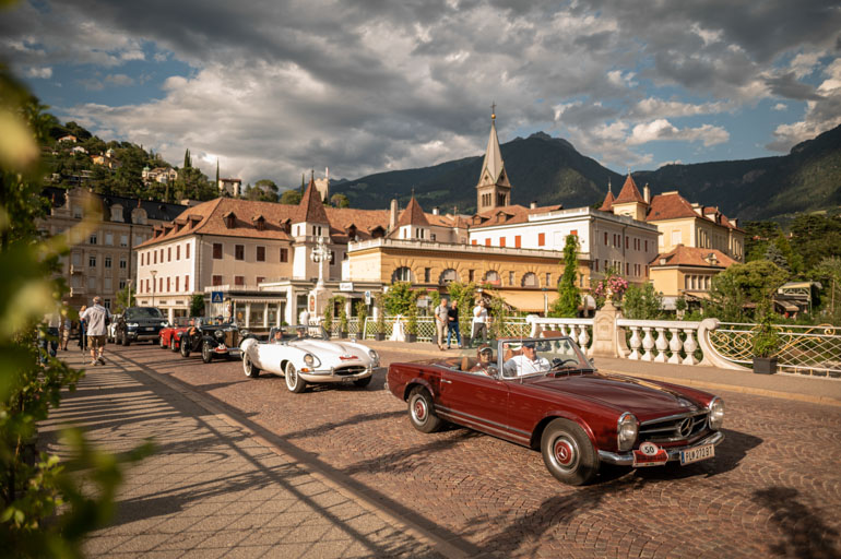 Südtirol Schenna Rallye Oldtimer Meran