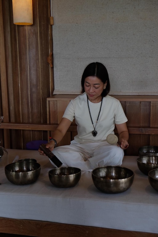 Hotel Thailand Ko Samui Six Senses Spa Klangschalen